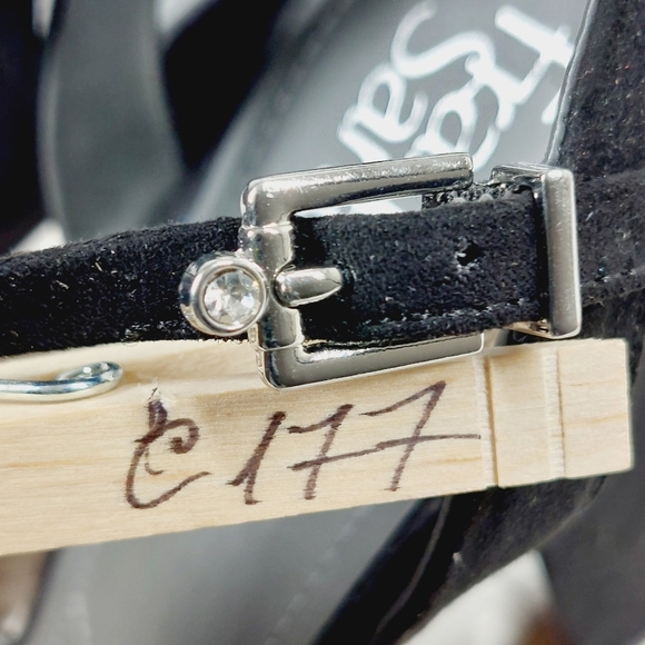 NEW Franco Sarto Womens Damalis Faux Leather Open Toe Heels Shoes C177 - Picture 13 of 13